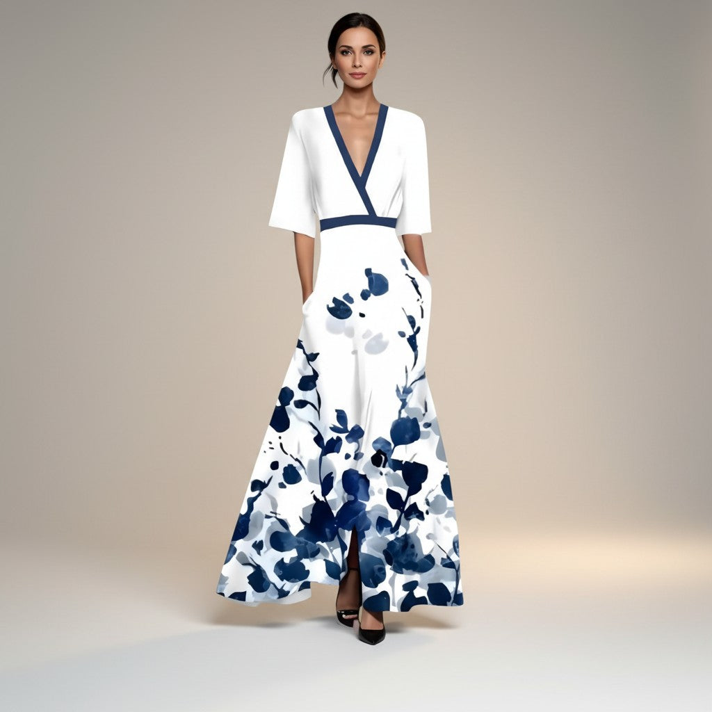 Ana Komplet širokih hlača i topa na preklop